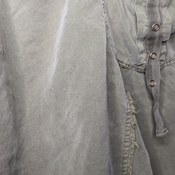 XCVI Womens Khaki Green Utility Cargo Cyber Grunge A-Line Skirt XS - Picture 5 of 9